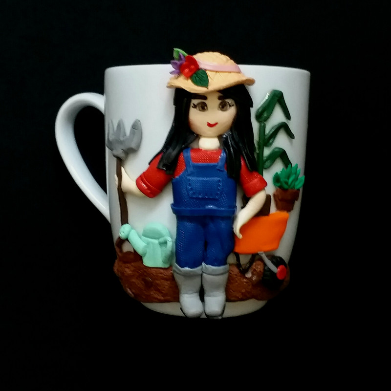 ماگ سرامیکی مدل باغبان و کشاورزی کد L875