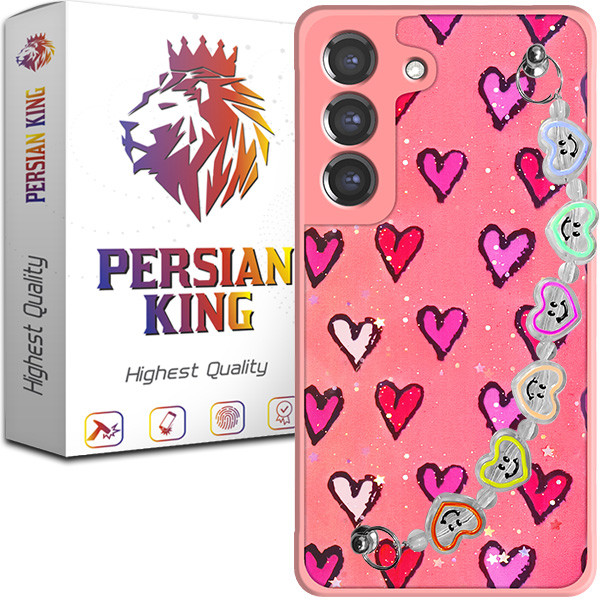 خرید و قیمت کاور پرشین کینگ مدل Ghalbi مناسب برای گوشی موبایل سامسونگ Galaxy S21 FE