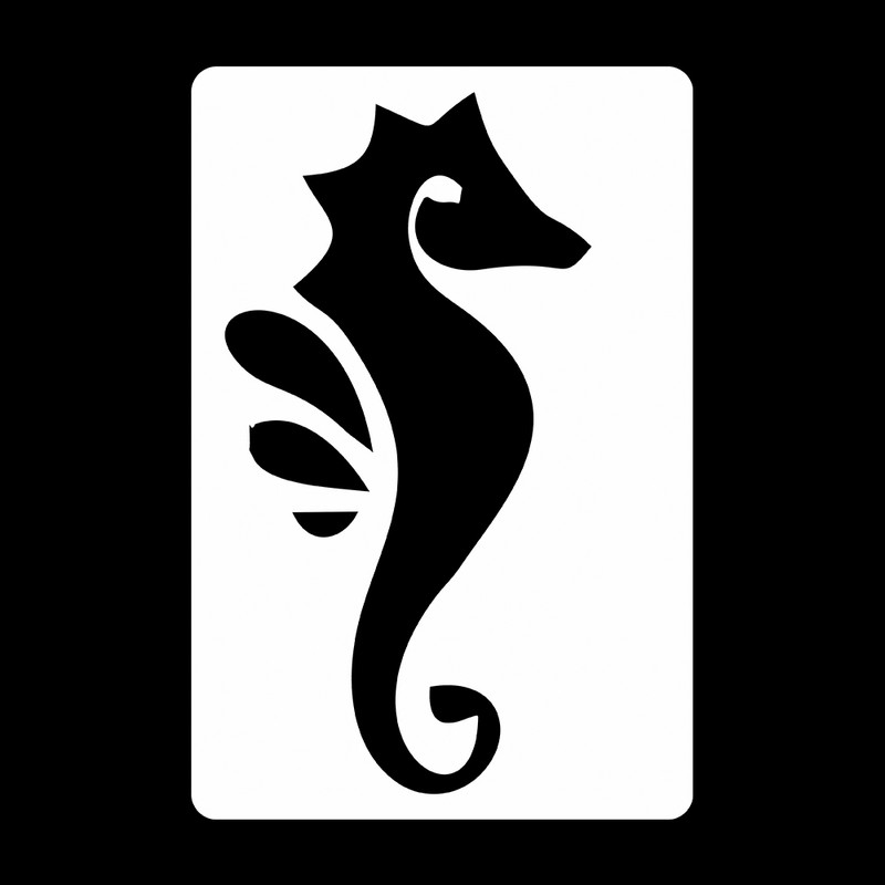 شابلون رستا مدل اسب آبی کد S182