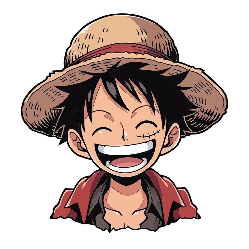 برچسب لپ تاپ پویا مارکت طرح وان پیس کد 3548