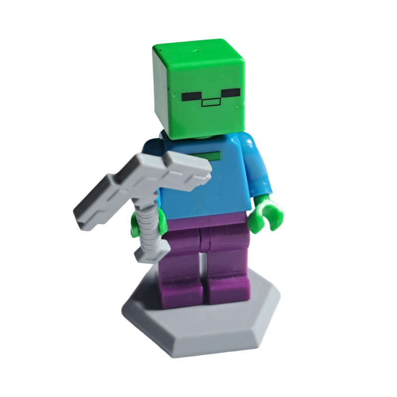 اکشن فیگور مدل ماینکرافت طرح زامبی مجموعه 3 عددی