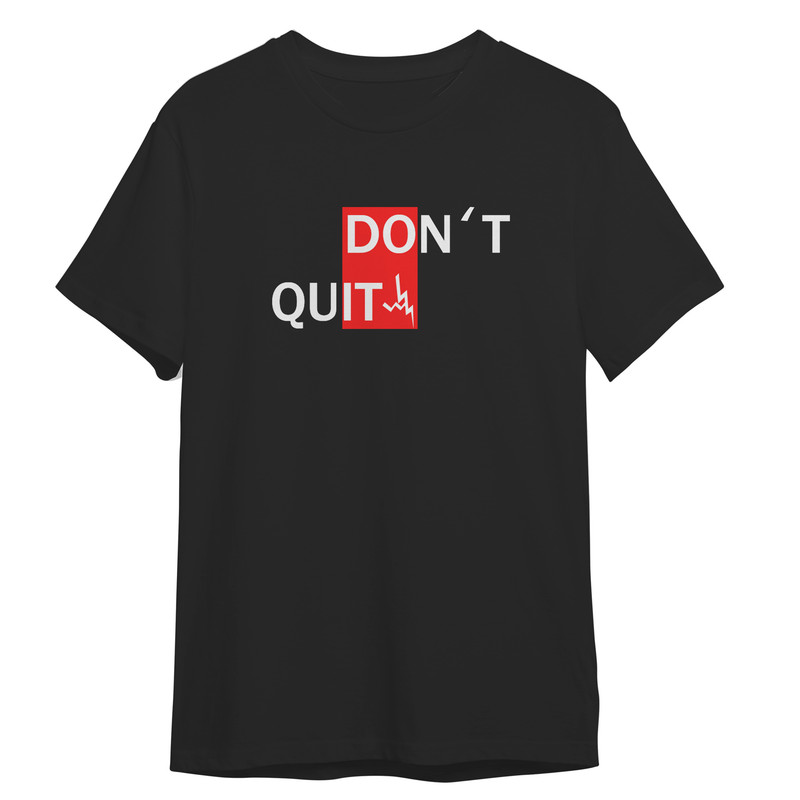 تی شرت آستین کوتاه مردانه مدل نوشته انگیزشی کد 0382 رنگ مشکی