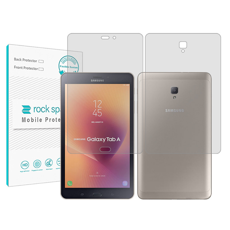محافظ صفحه نمایش شفاف راک اسپیس مدل Hygel مناسب برای تبلت سامسونگ Galaxy Tab A 8.0 (2017) به همراه محافظ پشت تبلت