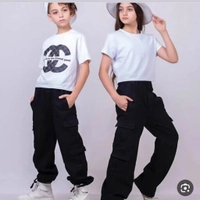 شلوار کارگو بچگانه اسپرت دختر و پسر در سایز بندی مناسب 7سال می باشد 