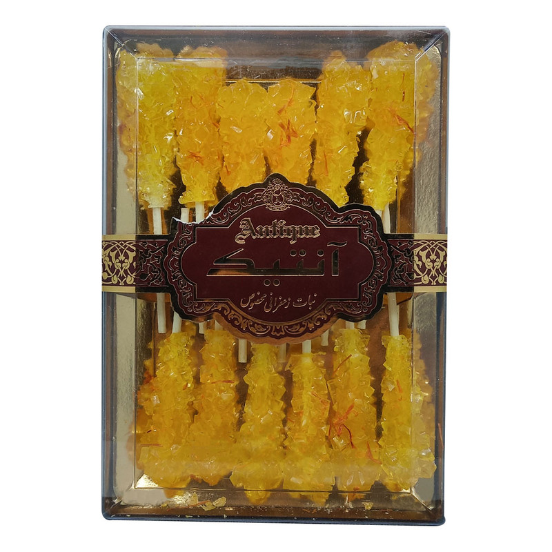 نبات چوبی کریستال زعفرانی آنتیک بسته 12 عددی