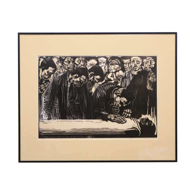 تابلو مدل نقاشی یادبود کارل لیبکنشت اثر کته کلویتس