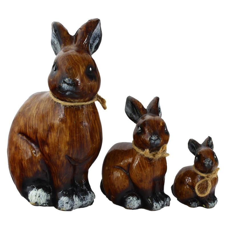 مجسمه طرح خرگوش کد 020020108 مجموعه 3 عددی