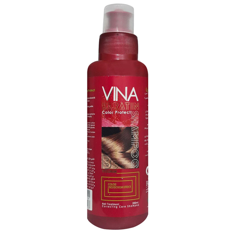شامپو مو وینا مدل تثبیت کننده رنگ حجم 200 میلی لیتر