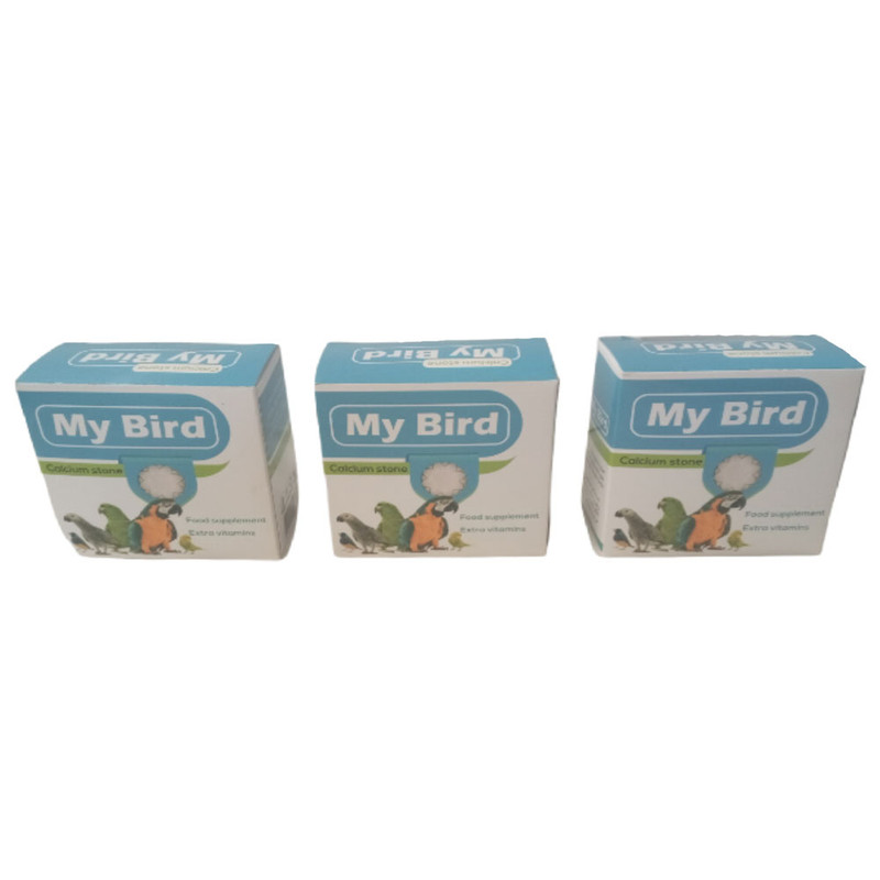 مکمل کلسیم پرندگان مای برد مدل K003 وزن 250 گرم بسته 3 عددی