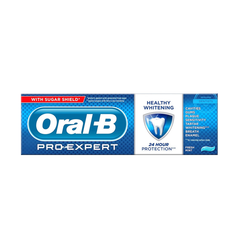 خرید و قیمت خمیر دندان اورال-بی مدل HEALTHY WHITENING حجم 75 میلی لیتر