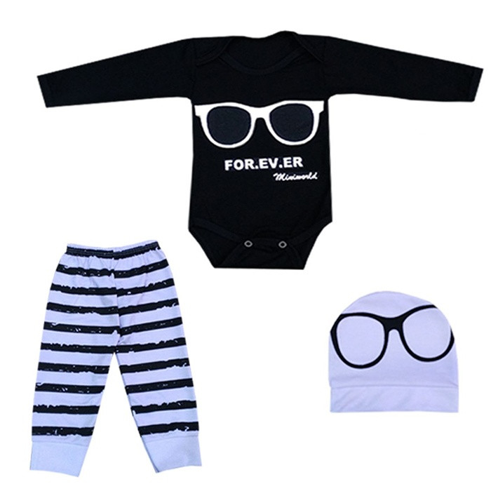 ست 3 تکه لباس نوزادی کد EY-0