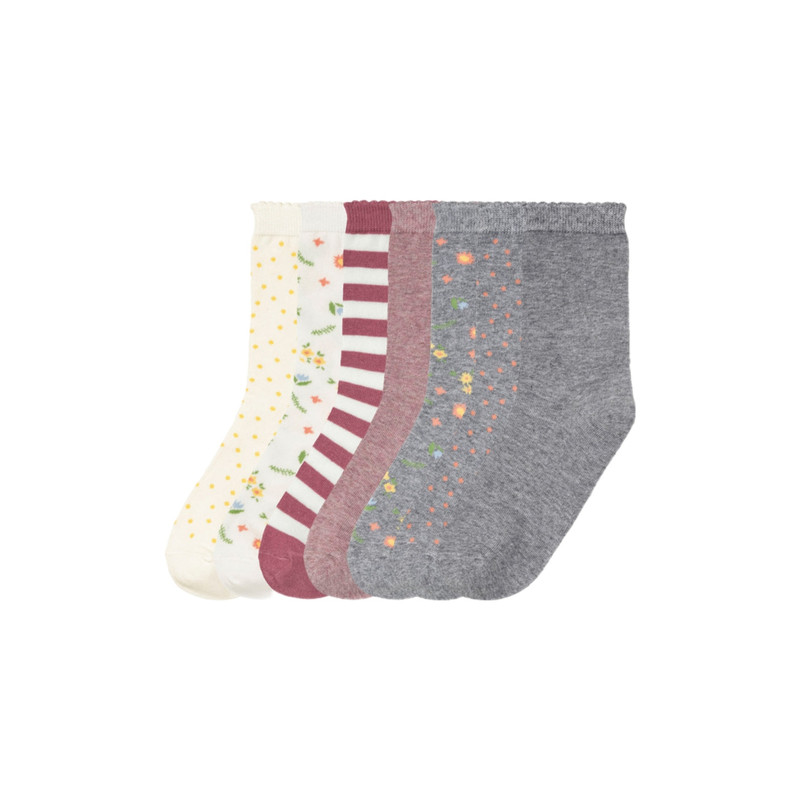 جوراب ساق بلند دخترانه پیپرتس مدل Best cotton مجموعه هفت عددی