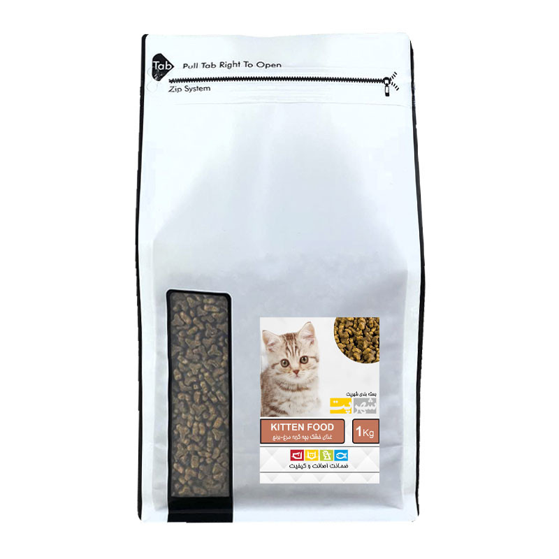 غذای خشک گربه شهرپت مدل Kitten وزن 1 کیلوگرم