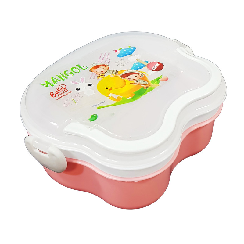 خرید و قیمت ظرف غذای کودک ماهگل طرح فیل و فیل بچه کد 09