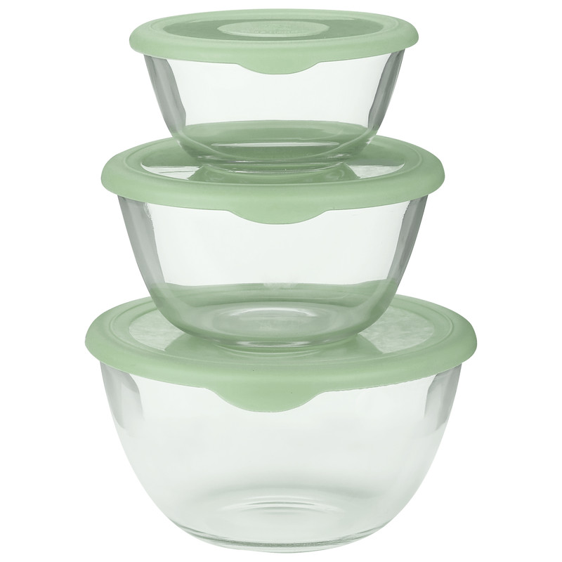 ظرف نگهدارنده شیشه و بلور اصفهان مدل رز کد 941 مجموعه 3 عددی