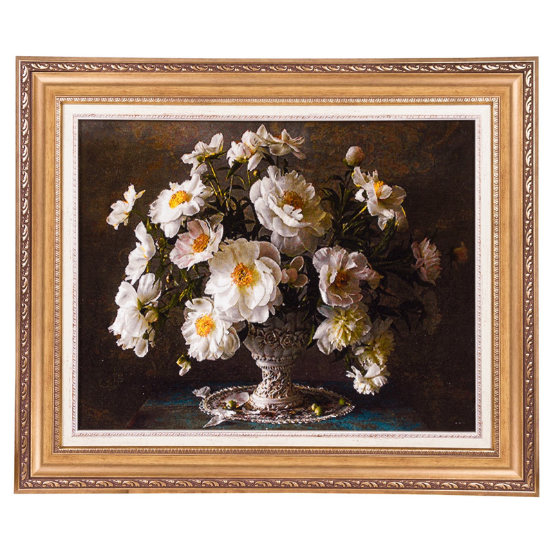 تابلو فرش دستباف سی پرشیا مدل گل در گلدان کد 903797