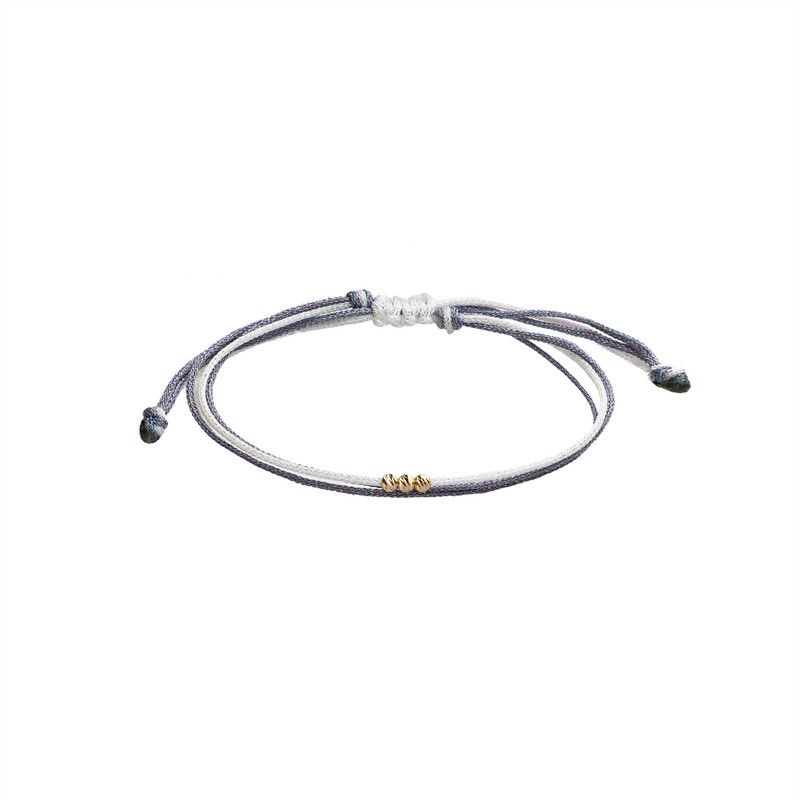 خرید و قیمت دستبند بند و طلا 18 عیار زنانه گالری شیدا مجد مدل 3 البرنارد نخی لمه