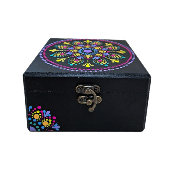 خرید و قیمت جعبه هدیه دستساز مدل نقطه کوبی سنتی