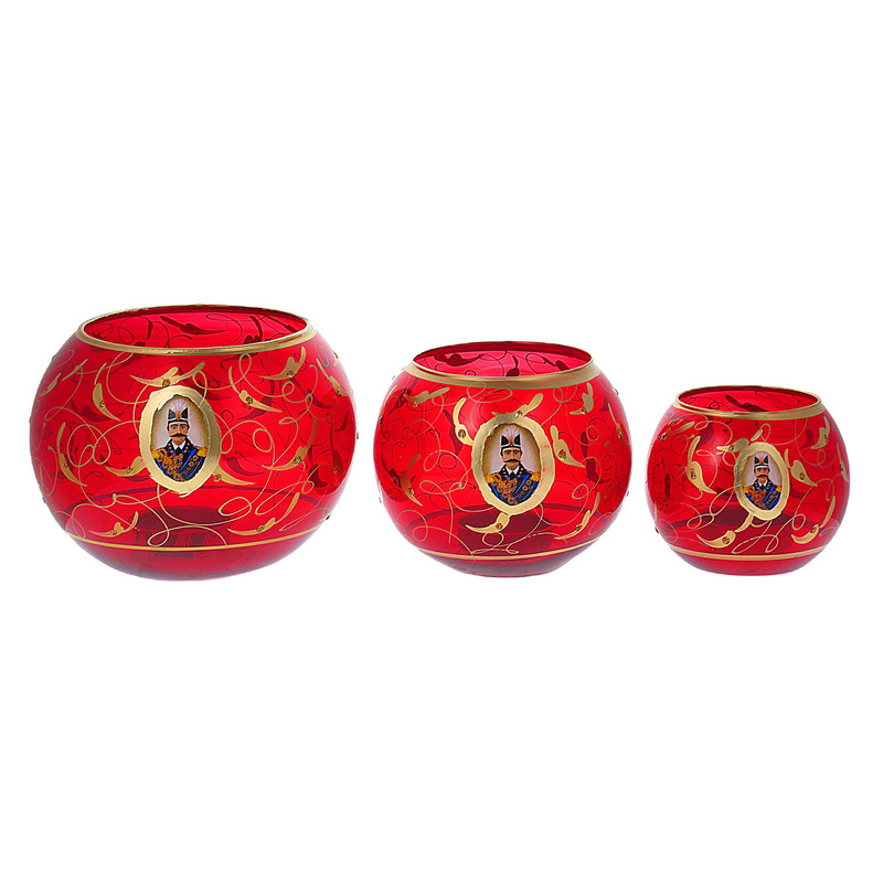 گلدان دکوری مدل شاه عباسی بسته 3 عددی