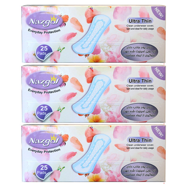پد بهداشتی نازگل مدل Ultra Thin بسته 3 عددی