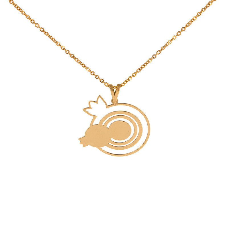 گردنبند طلا 18 عیار زنانه وی وی گلد مدل انار کد g300