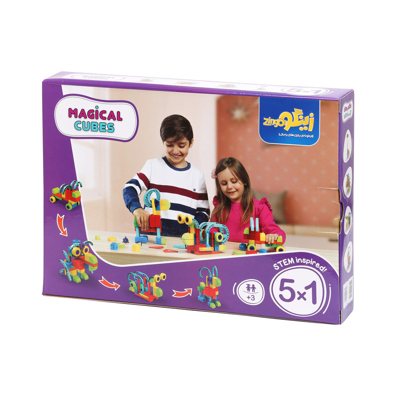 ساختنی زینگو مدل مکعب های جادویی 58 قطعه