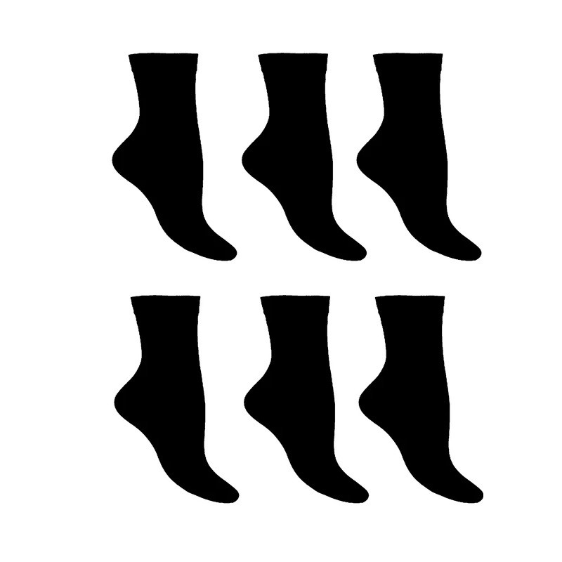 جوراب زنانه رویا مدل پارازین 1.70 ضخیم کفدار بسته 6 عددی