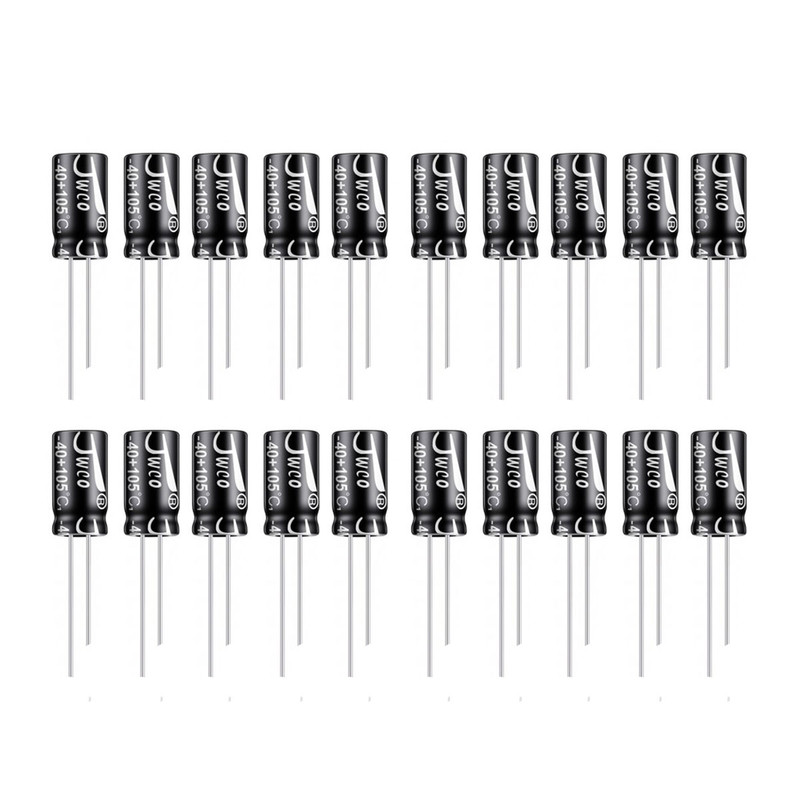 خازن الکترولیت 4.7 میکروفاراد 50V جی دبلیو کو کد SC02 بسته 20 عددی