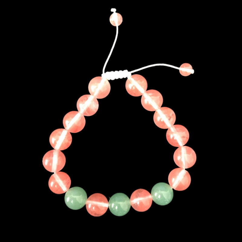 خرید و قیمت دستبند زنانه مدل سنگ کوارتز و آونتورین کد S-136