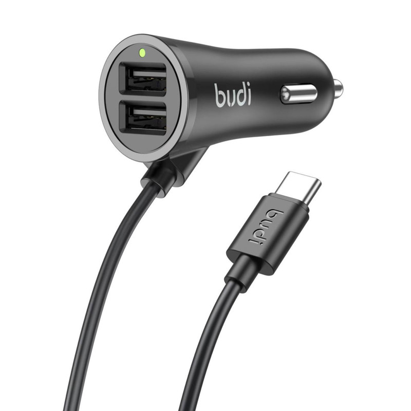 شارژر فندکی 17وات بودی مدل CC068TB1 به همراه کابل USB-C