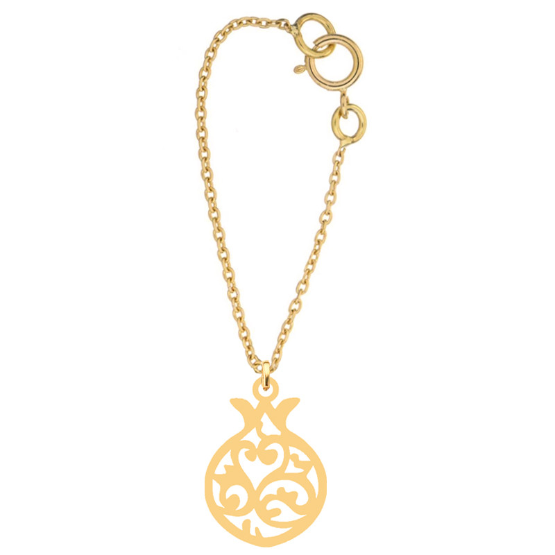 آویز ساعت طلا 18 عیار زنانه کرابو طرح انار اسلیمی مدل Kr9015