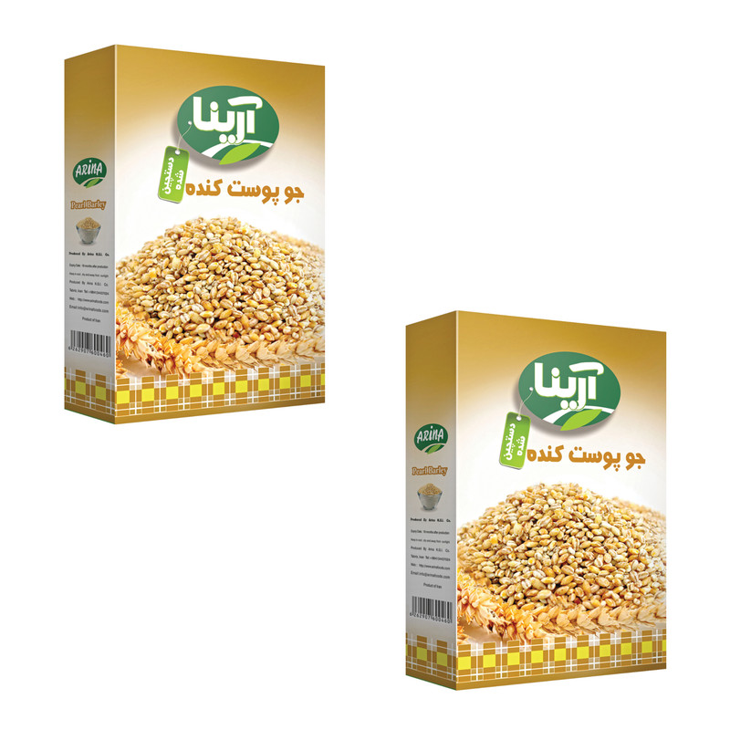 جو پوست کنده آرینا - 200 گرم بسته 2 عددی