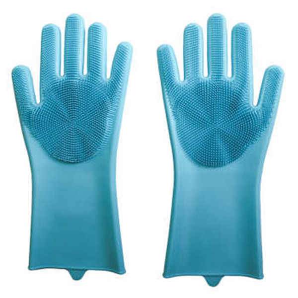 خرید و قیمت دستکش نظافت مدل سیلیکونی پرزدار