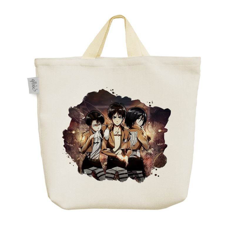 ساک خرید خندالو مدل ارن میکاسا لیوای انیمه اتک آن تایتان کد 985