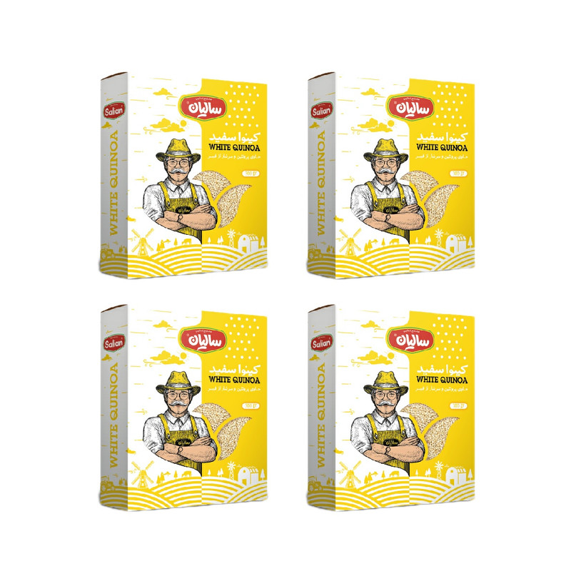 کینوای سفید صنایع غذایی سالیان - 300 گرم مجموعه 4 عددی