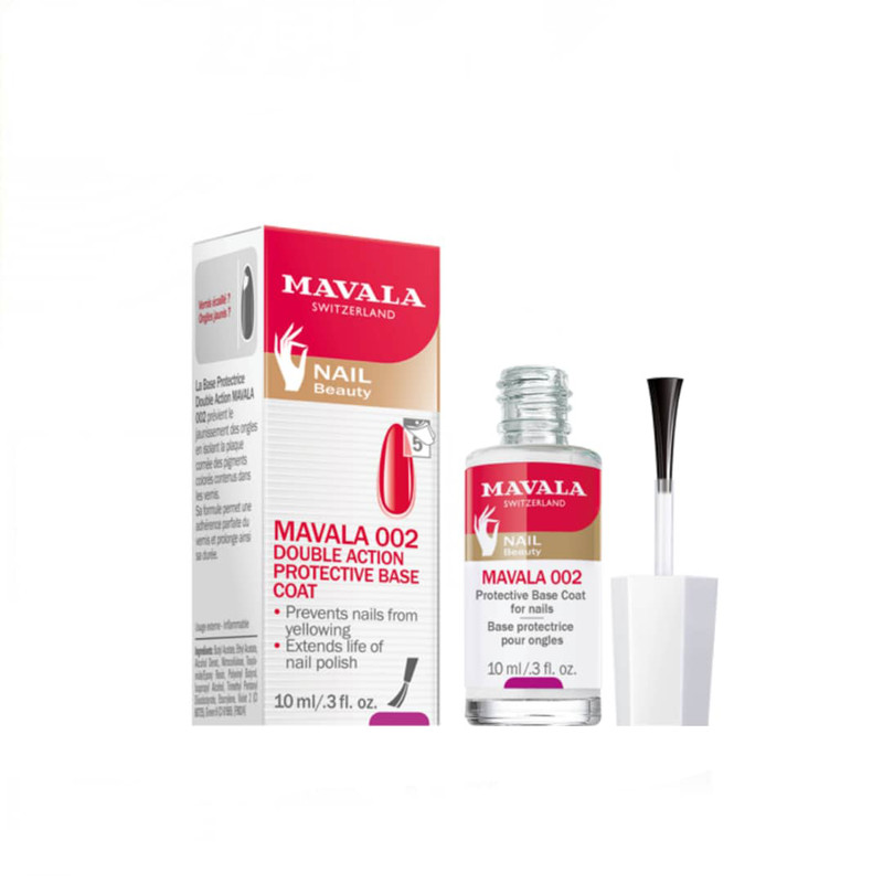 خرید و قیمت محلول محافظ ناخن ماوالا مدل Double Action Protective Base Coat حجم 10 میلی لیتر