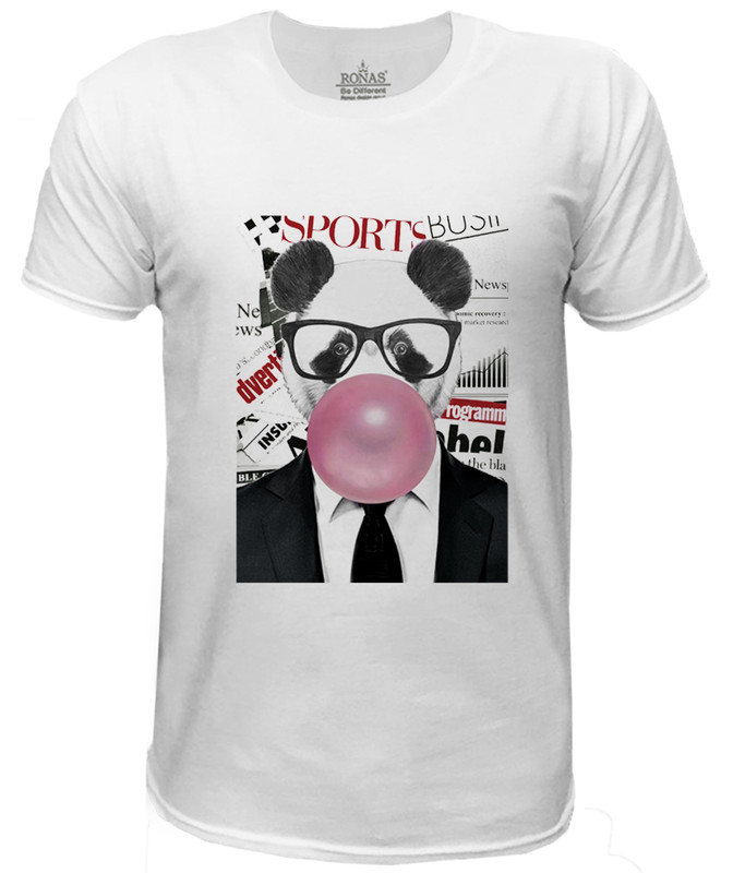 تیشرت مردانه روناس طرح پاندا