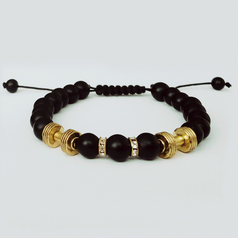 دستبند مردانه مدل دمبل کد DM-022