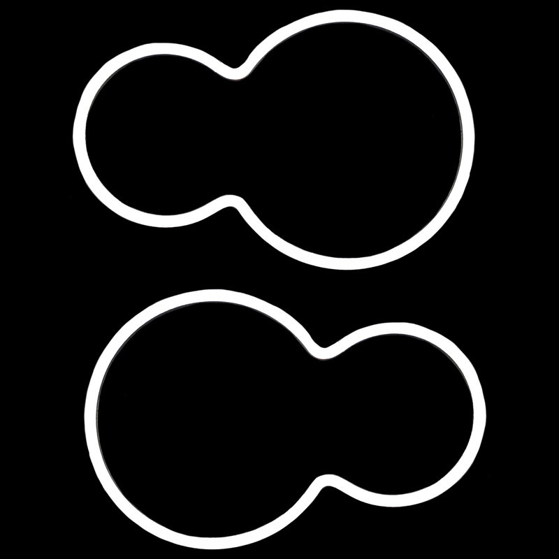 زه استیل و حلقه دور کیلومتر خودرو وارون مدل P-481 مناسب برای پژو 206 بسته 2 عددی