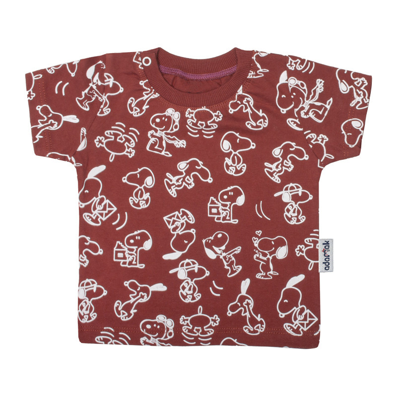 تی شرت آستین کوتاه نوزادی آدمک مدل اسنوپی کد 150003