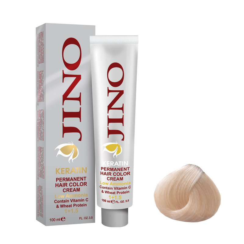 رنگ مو ژینو سری Lighteners شماره 12.0 حجم 100 میلی لیتر رنگ روشن کننده بلوند