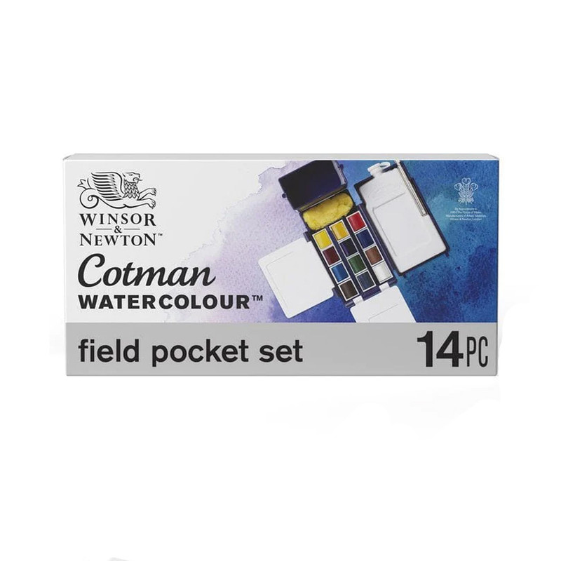 آبرنگ 12 رنگ وینزور اند نیوتن مدل COTMAN