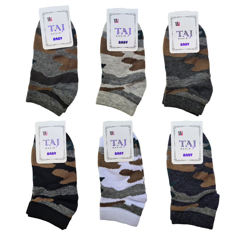 خرید و قیمت جوراب بچگانه تاج نصیر مدل نخی بسته 6 عددی