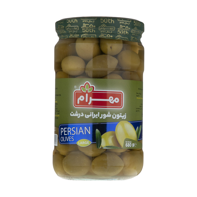 زیتون شور ایرانی درشت مهرام - 680 گرم