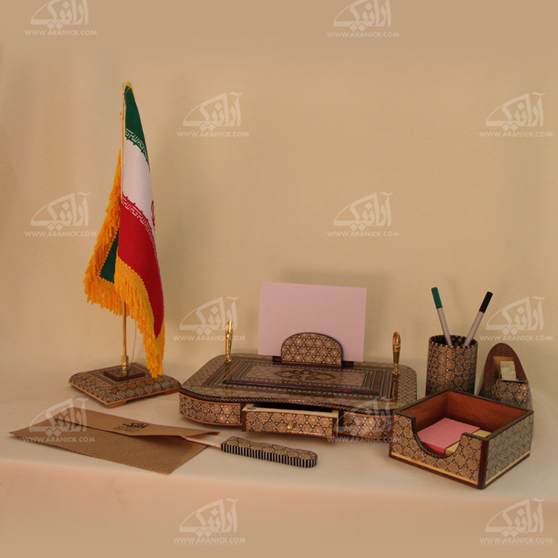 خرید و قیمت ست اداری شش پارچه خاتم مدل 1819100001