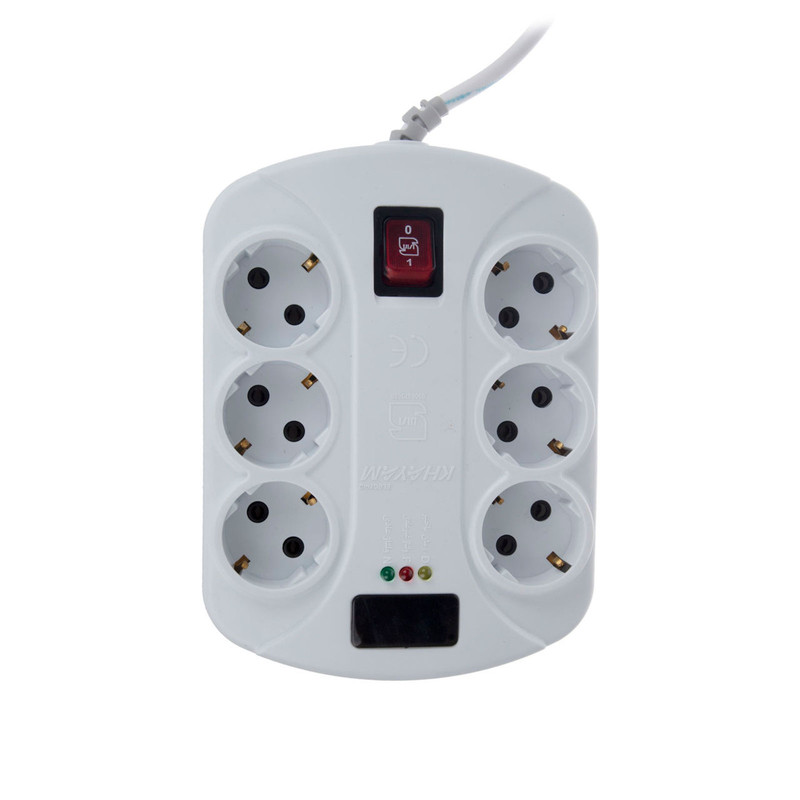 خرید و قیمت محافظ ولتاژ خیام الکتریک مدل 6 خانه