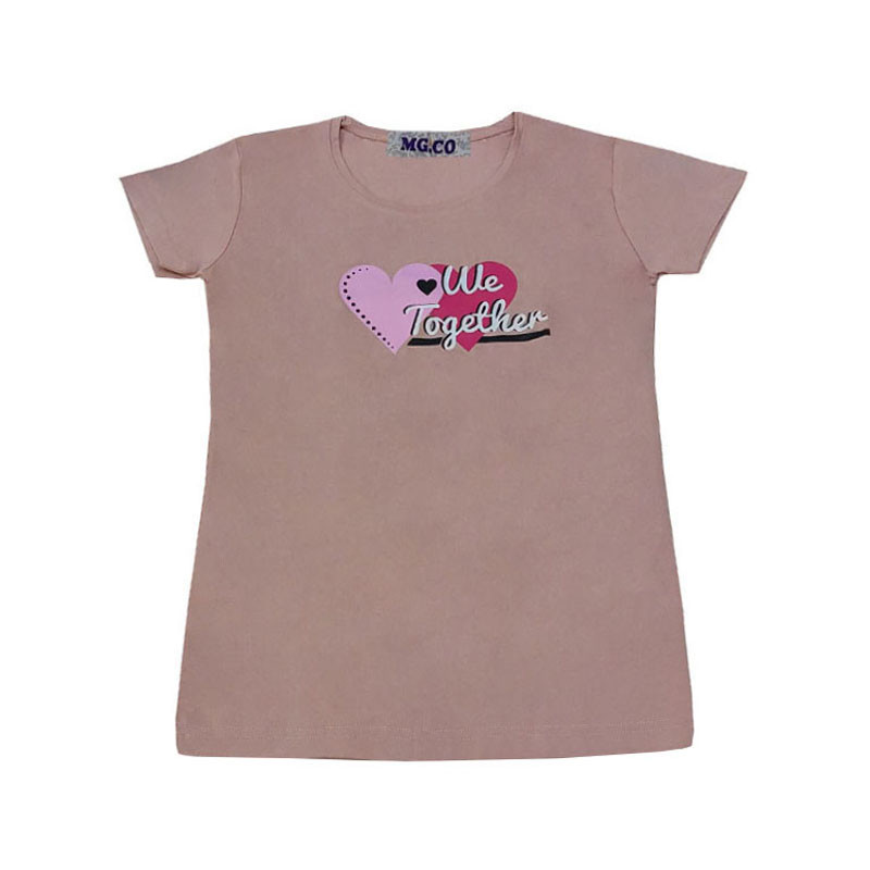 خرید و قیمت تی شرت آستین کوتاه زنانه ام جی مدل وی کد 02