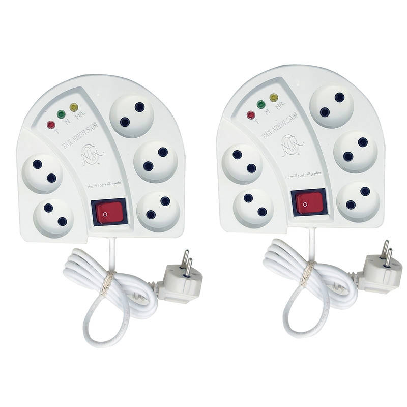 محافظ ولتاژ تک نور مدل 5P_3M_5P-1.25M مجموعه 2 عددی