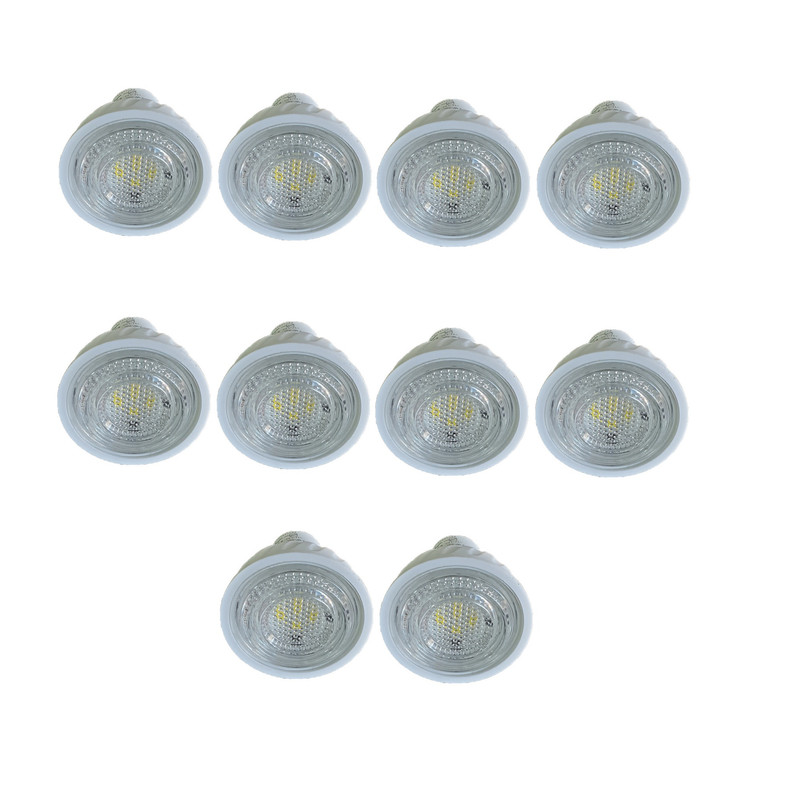 خرید و قیمت لامپ هالوژن ال ای دی 7 وات دونیکو کد 2088 پایه GU5 بسته 10 عددی