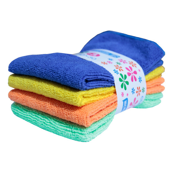 دستمال میکرو فایبر کد 30 بسته 4 عددی